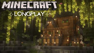 Minecraft Lush Caves Longplay - Relaxing Adventure, Peaceful Easy Starter House (No Commentary) 1.18