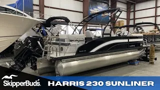 2022 Harris 230 Sunliner Sport SLDH Tri-Toon Boat Tour SkipperBud's