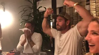 Chris Hemsworth & Elsa Pataky Just a nice quiet dinner with the Family and Friends 🤣😍🔥