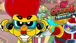 Chuck Chicken Power Up Special Edition 🎄 Superhero Christmas 🎅 Chuck Chicken Cartoons