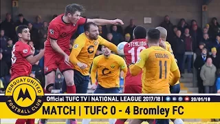 Official TUFC TV | Torquay United 0 - 4 Bromley FC 20/01/18