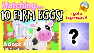 I Hatched 10 NEW FARM EGGS In Adopt Me! *got a legendary off camera! ;(* Roblox New Adopt Me Update!