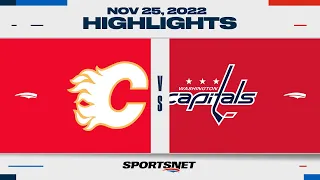 NHL Highlights | Flames vs. Capitals - November 25, 2022