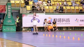 2019 China Inline Slalom Championship 丨Classic Slalom Youth Women Group B    Wang jia