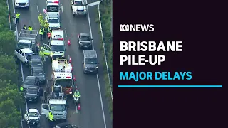 Major traffic delays after 12-car crash on Pacific Motorway in Brisbane's south | ABC News