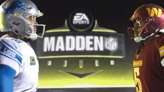 Madden NFL 24 - Detroit Lions Vs Washington Commanders Simulation PS5 (Updated Rosters)