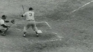 WS1948 Gm6: Eddie Robinson hits an RBI single