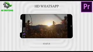 How To Make HD Whatsapp Status Tutorial | HD Full Screen Whatsapp status | Premiere Pro Tutorial