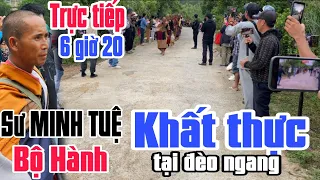 Trực tiếp Sư Minh Tuệ tự đi Khất thực tại quảng bình