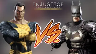 Injustice Gods Among Us - Black Adam Vs. Batman (Hard) Walkthrough | RozZ99