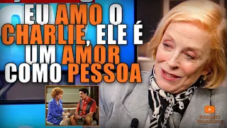 HOLLAND TAYLOR (EVELYN HARPER) SOBRE AMIZADE COM CHARLIE SHEEN | LEGENDADO