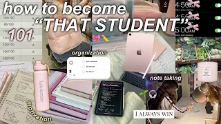 HOW TO BECOME *THAT STUDENT* 101✏️🎀note taking, accessories, motivation, organization & more!