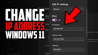 How To Change IP Address In Windows 11 | How To Setup IP Address