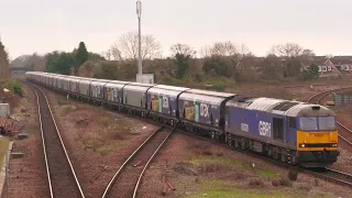 Train's at Eaglescliffe & Thornaby 12-03-2024