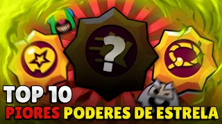 INÚTEIS! TOP 10 PIORES PODERES de ESTRELA no BRAWL STARS!