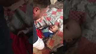 4-month-old baby's first laugh