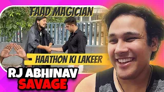 FAAD MAGICIAN- Haath ki Lakeer | RJ Abhinav | Reaction 😂