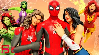 Girls LOVE SPIDER-MAN'S SUPERHERO LIFE... Fortnite