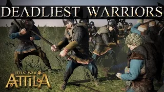 Total War Attila's Deadliest Warriors - Viking Huscarls vs Nordic Axe Warriors