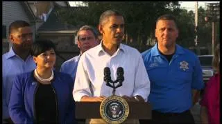 President Obama Visits New Orleans After Hurricane Isaac