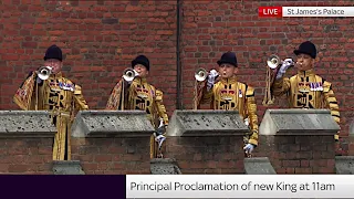 Trumpeters at Charles III's Accession Proclamation