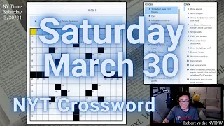 Brutal, but Duke is in the Elite Eight! [0:32/19:30]  ||  Saturday 3/30/24 New York Times Crossword