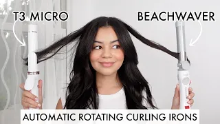 NEW T3 Micro CurlWrap VS BeachWaver - Which Automatic Rotating Curling Iron Is BETTER? 🤔