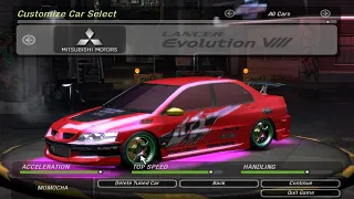 NEED FOR SPEED: UNDERGROUND2 - LANCER EVO 8 TOKYO DRIFT / TUNING & RACE (Part14)