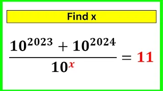 🔴Nice Algebra Exponent Simplification | Math Olympiad Question | Find the Value Of X