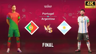 FIFA 23 - Portugal vs Argentina | Ronaldo vs Messi | FIFA World Cup Final Match [4K60]