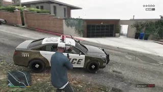 Grand Theft Auto V Five-star police chase around the city again!