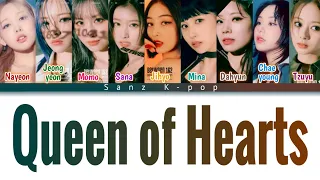 Twice "Queen of Hearts " Spoiler Color Coded (Han, Rom & Eng) Lyrics Video