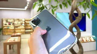 Силиконовый прозрачный чехол для iPhone 12 Pro Max (Прозрачный)