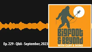 Ep. 229 - Q&A - September, 2023 | Bigfoot and Beyond with Cliff and Bobo