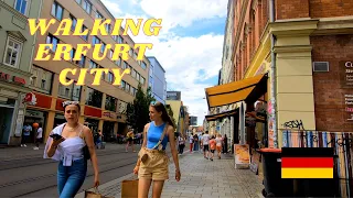Walking the Streets of ERFURT Innenstadt - Erfurt City Walk - Virtual Walk