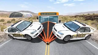 Crazy Police Chases #64 - BeamNG Drive Crashes