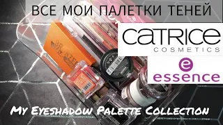 ВСЕ МОИ ПАЛЕТКИ ТЕНЕЙ CATRICE & ESSENCE | My Eyeshadow Palette Collection