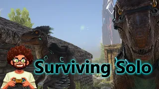 Taming A Max Level Raptor On The Island!  Surviving Solo Ark Survival Evolved Ep 5