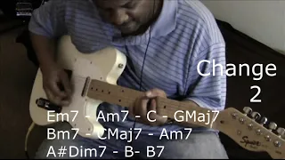 Earth Wind and Fire -  Fantasy - Guitar Chords Lesson