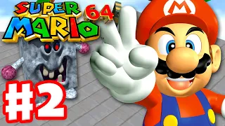 Super Mario 64 - Gameplay Walkthrough Part 2 - Whomp's Fortress 100% (Super Mario 3D All Stars)