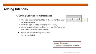 Zotero in Systematic review searching