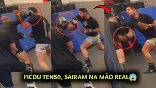 SE DEU MAL🚨 COMPANHEIRO DE EQUIPE de Alex Poatan FOI PRA CIMA em Sparring e OLHA O QUE ACONTECEU