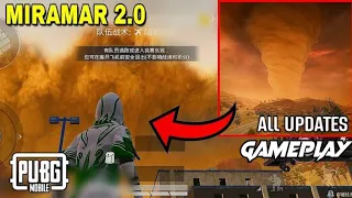 PUBG MOBILE SANDSTORM MODE GAMEPLAY ON MIRAMMAR 2.0 | NEW SANDSTORM MODE - TORNADO ON MIRAMMAR MAP