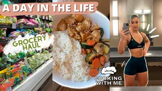 A DAY IN THE LIFE | how I film recipe content / cook with me & grocery shop