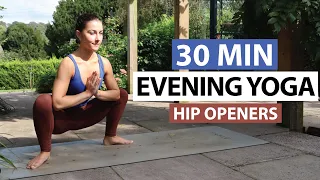 30 Min Evening Yoga Flow | Yoga for All Levels to Release Hip Tension