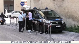 Banda dello spray, terminano le difese. La sentenza il 30 luglio