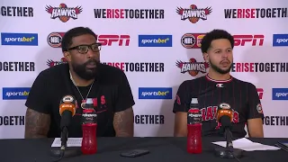 Justin Tatum and Tyler Harvey press conference vs Perth Wildcats - Round 20, NBL24