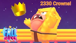 Getting 2330 Crowns! (with Caveman SpongeBob) | Fall Guys SS4