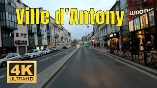 Ville d'Antony 4K - Driving- French region