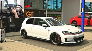 Gran Turismo 7 - Modifying a VW Golf GTI (Steering Wheel + Paddle Shifter) PS5 Gameplay